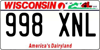 WI license plate 998XNL