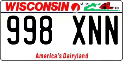 WI license plate 998XNN