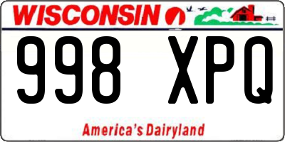 WI license plate 998XPQ