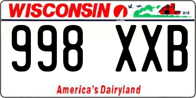 WI license plate 998XXB