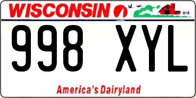 WI license plate 998XYL