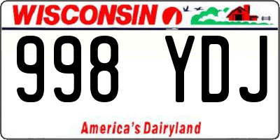 WI license plate 998YDJ