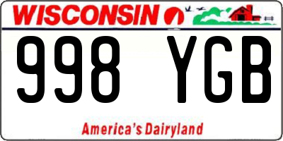 WI license plate 998YGB
