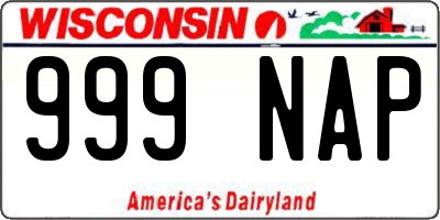 WI license plate 999NAP