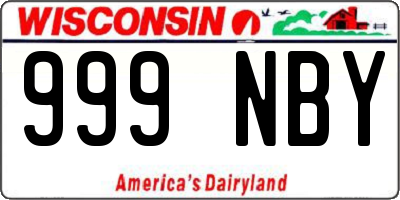 WI license plate 999NBY