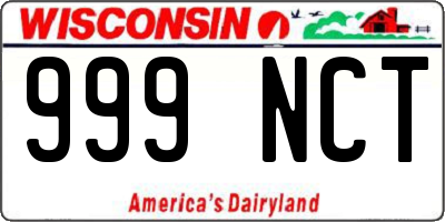 WI license plate 999NCT