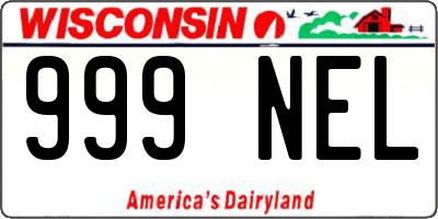 WI license plate 999NEL
