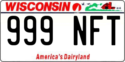 WI license plate 999NFT