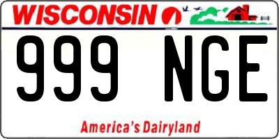 WI license plate 999NGE