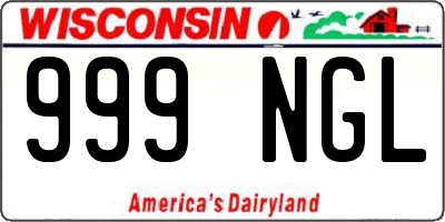 WI license plate 999NGL