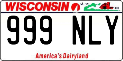 WI license plate 999NLY