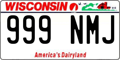 WI license plate 999NMJ