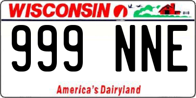 WI license plate 999NNE
