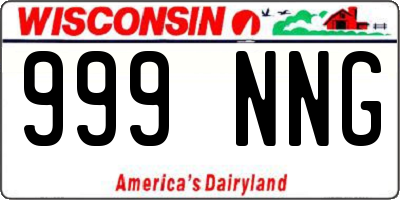 WI license plate 999NNG