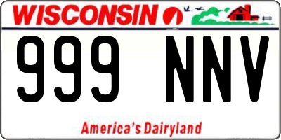WI license plate 999NNV