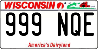 WI license plate 999NQE