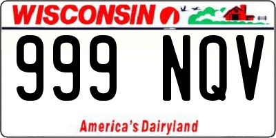 WI license plate 999NQV