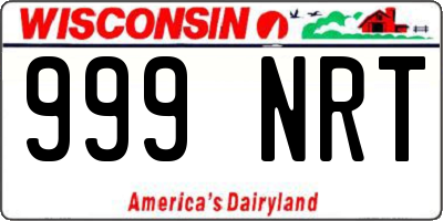 WI license plate 999NRT