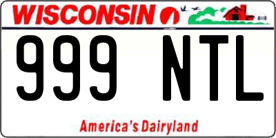 WI license plate 999NTL
