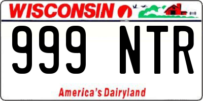 WI license plate 999NTR
