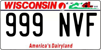 WI license plate 999NVF