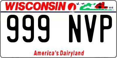 WI license plate 999NVP