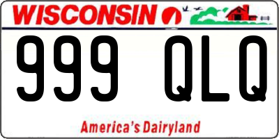 WI license plate 999QLQ
