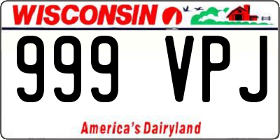 WI license plate 999VPJ