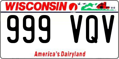 WI license plate 999VQV