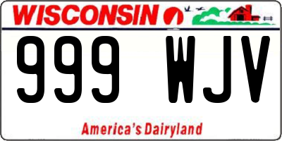 WI license plate 999WJV