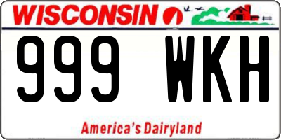 WI license plate 999WKH