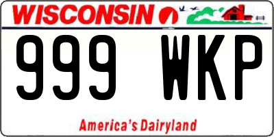 WI license plate 999WKP