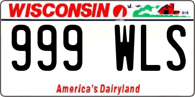 WI license plate 999WLS