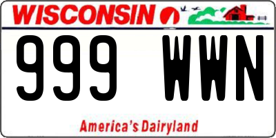 WI license plate 999WWN