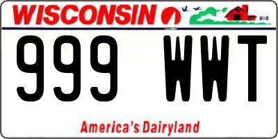 WI license plate 999WWT
