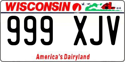 WI license plate 999XJV