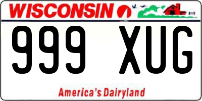 WI license plate 999XUG