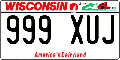 WI license plate 999XUJ