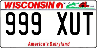 WI license plate 999XUT
