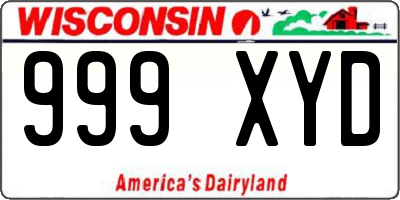WI license plate 999XYD