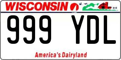 WI license plate 999YDL