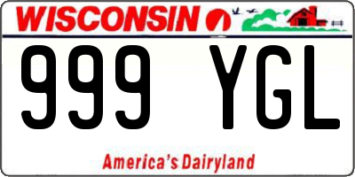 WI license plate 999YGL