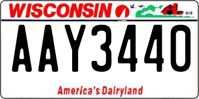 WI license plate AAY3440