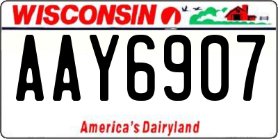 WI license plate AAY6907