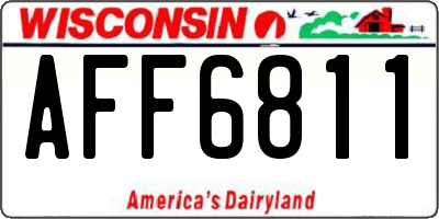 WI license plate AFF6811