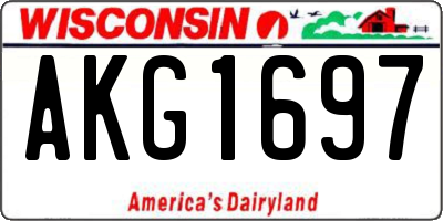 WI license plate AKG1697