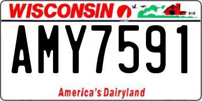 WI license plate AMY7591