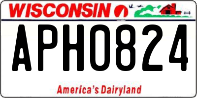 WI license plate APH0824