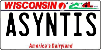 WI license plate ASYNTIS