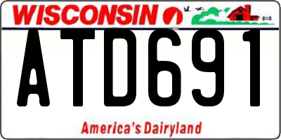 WI license plate ATD691